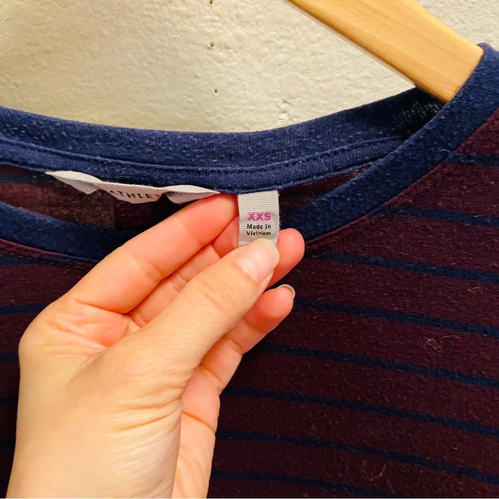 ATHLETA Long Sleeve Threadlight Stripe Layering Top - Picture 8 of 9